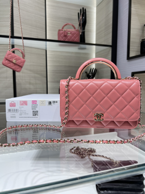chanel Metiers woc 19 chain wallet bag gold hardware pink for women womens handbags shoulder bags 75in19cm 2799 596