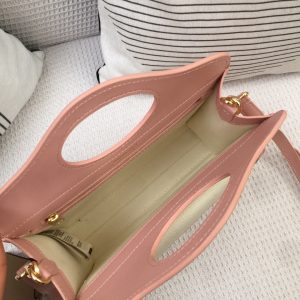 1 burberry mini two tone canvas and pocket bag pink for women womens bags 104in265cm 2799 601