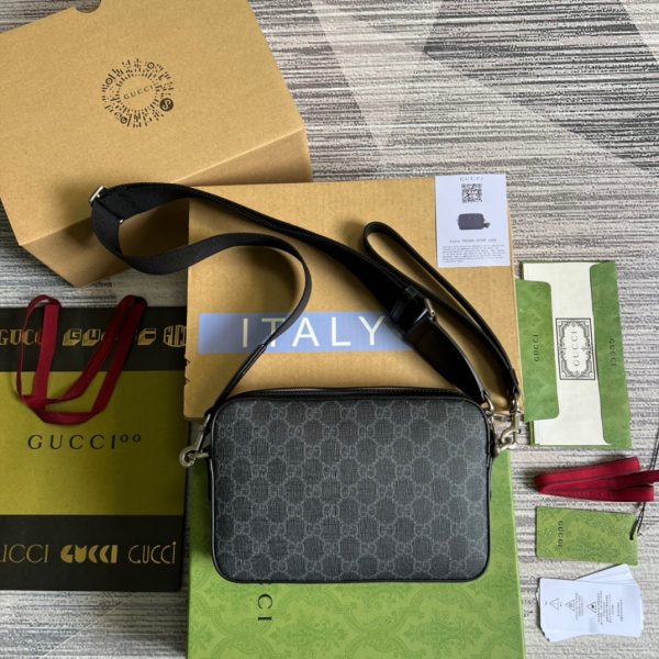 Acm Shop 2799 Love gucci Shoulder Bag With Interlocking G Black GG Supreme Canvas For Women 9.6in 24.5cm GG 703468 92THF 1000 Love gucci yellow gold bracelet