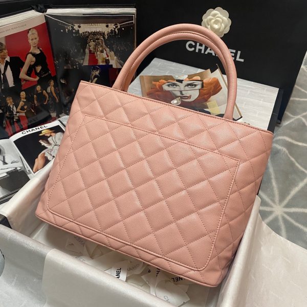 2799 Chanel Medallion Tote Gold Hardware Caviar Pink For Women Women s Handbags Shoulder Bags 15.6in 32cm Acm Shop Chanel