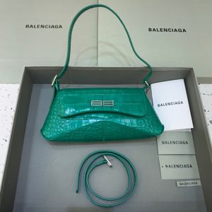 Balenciaga XX Small Flap Bag Box Green, For Women, Women’s Bags 10.6in/27cm 6956452108Y3613  - 2799-621