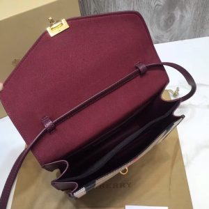 1 burberry small vintage check and crossbody bag purple for women womens bags 9in24cm 2799 628