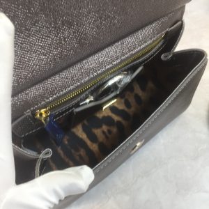 2 dolce gabbana medium sicily handbag in dauphine palladium for women 102in26cm dg 2799 634