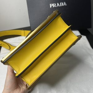 3-Prada Cahier Bag Yellow For Women, Women’s Bags 7.9in/20cm 1BD045_2AIX_F0377_V_XCH  - 2799-637