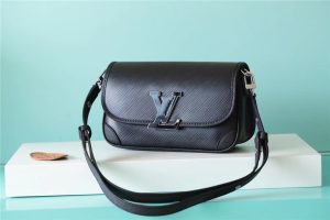 Louis Vuitton Buci Epi Black For Women, Women’s Handbags, Shoulder And Crossbody Bags 24.5cm/9.6in LV M59386  - 2799-648