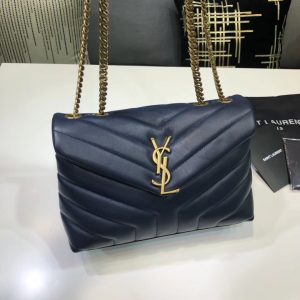saint laurent loulou small chain bag in matelasse y blue for women 98in23cm ysl 494699dv7274147 2799 650