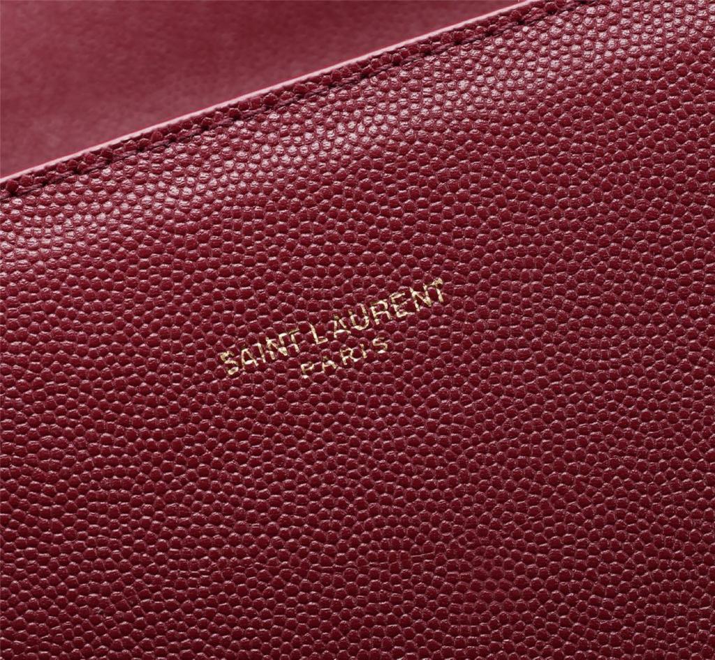 1 saint laurent cassandra medium top handle bag in grain de poudre embossed rouge legion for women 96in25cm 578000bow0w6475 2799 652