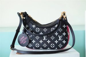 louis vuitton bagatelle monogram empreinte black white pink for women womens handbags shoulder and crossbody bags 22cm87in lv m46091 2799 653