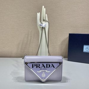prada brushed shoulder bag light blue for women womens bags 67in17cm 2799 658