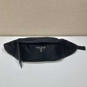 13 prada re nylon and saffiano belt bag black for women womens bags 102in26cm 2vl034 2dmg f0002 v ooo 2799 660