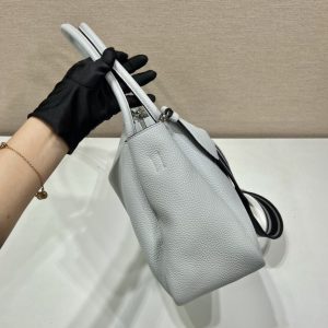3-Prada Large Handbag Grey For Women, Women’s Bags 9in/23cm  - 2799-667