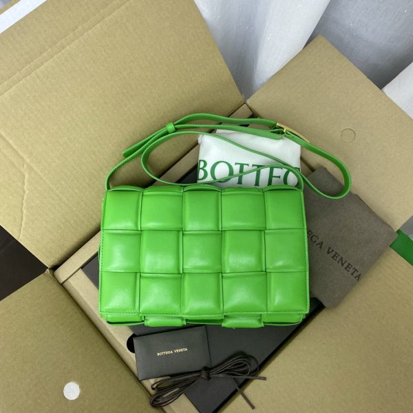 bottega veneta padded cassette green for women womens bags 102in26cm 591970vcqr13724 2799 676