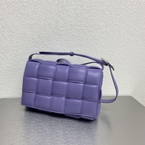 3 bottega veneta padded cassette violet for women womens bags 102in26cm 2799 677