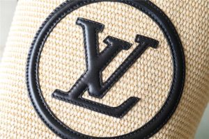 2-Louis Vuitton Petit Bucket Raffia Black For Women, Women’s Bags, Shoulder And Crossbody Bags 9.4in/24cm LV M59961  - 2799-691