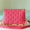 louis vuitton coussin bb grain fluo pink for women womens bags shoulder and crossbody bags 83in21cm lv m20750 2799 702