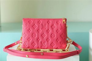 louis vuitton coussin bb grain fluo pink for women womens bags shoulder and crossbody bags 83in21cm lv m20750 2799 702
