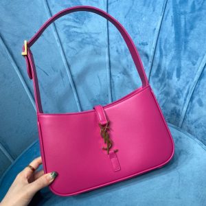7 saint laurent le 5 a 7 hobo bag in smooth pink for women 9in23cm ysl 6572282r20w5623 2799 704