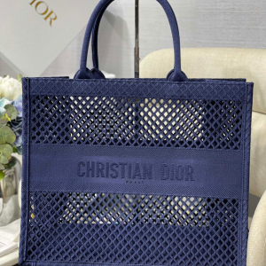 13 christian dior large dior book tote blue for women womens handbags 165in42cm cd 2799 709