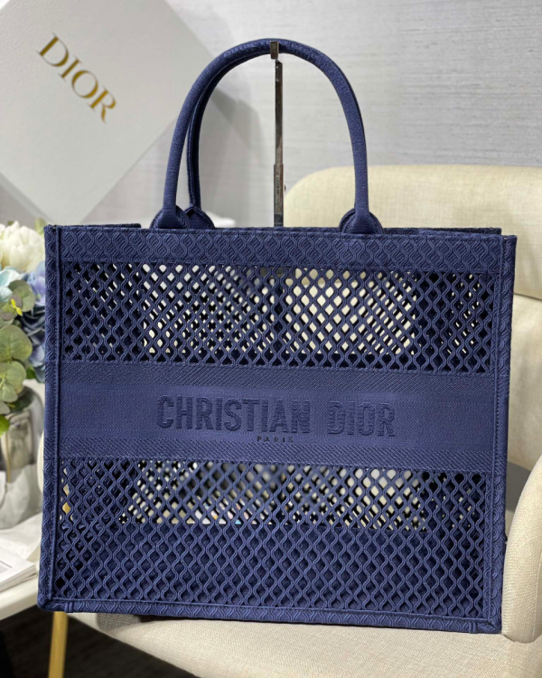 13 christian dior large dior book tote blue for women womens handbags 165in42cm cd 2799 709