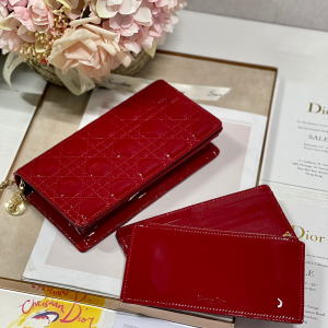 3 christian dior lady dior pouch red for women womens handbags 85in215cm cd s0204ovrb m323 2799 713