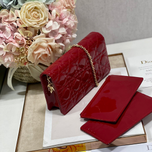 6 christian dior lady dior pouch red for women womens handbags 85in215cm cd s0204ovrb m323 2799 713