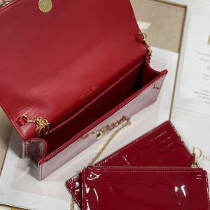 7 christian dior lady dior pouch red for women womens handbags 85in215cm cd s0204ovrb m323 2799 713