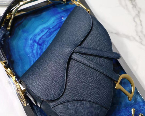 6 christian dior saddle shoulder bag blue for women 7in17cm cd 2799 718