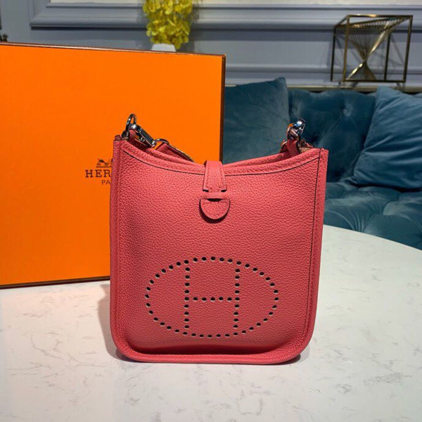 Slocog Shop Hermes Mini Evelyne Pink For Women 7.8in 20cm