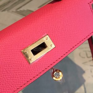 8 and hermes mini kelly pink for women gold toned hardware 75in19cm 2799 742