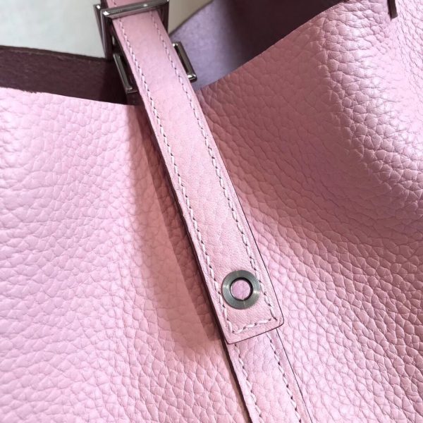 2 hermes picotin lock pink for women silver toned hardwade 9in23cm 2799 749