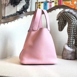3 hermes picotin lock pink for women silver toned hardwade 9in23cm 2799 749