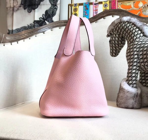 3 hermes picotin lock pink for women silver toned hardwade 9in23cm 2799 749