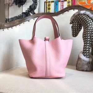 11 hermes picotin lock pink for women silver toned hardwade 9in23cm 2799 749