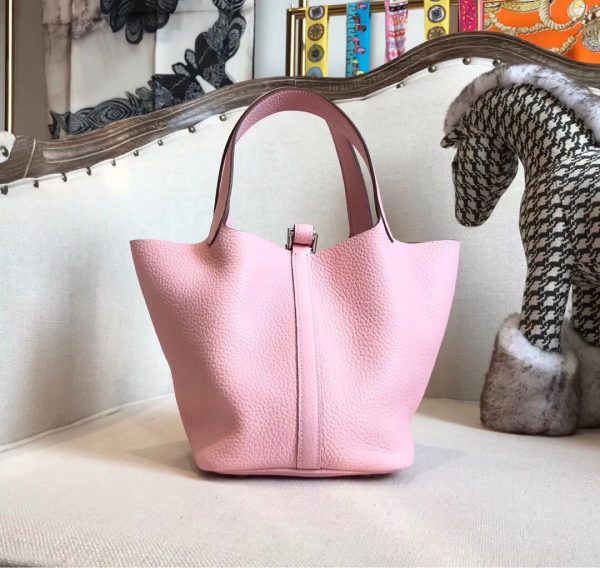 11 hermes picotin lock pink for women silver toned hardwade 9in23cm 2799 749