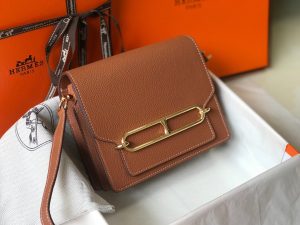 hermes mini evercolor sac roulis 19 brown for women womens handbags shoulder bags 75in19cm 2799 756