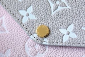 1 louis vuitton pochette felicie monogram empreinte pink beige yellow for women womens handbags shoulder and crossbody bags 21cm83in lv m81359 2799 764