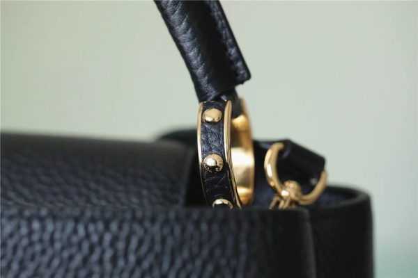 5 louis vuitton capucines bb taurillon black for women womens handbags shoulder and crossbody bags 21cm83in lv 2799 766