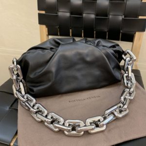 bottega veneta chain pouch for women 122in31cm in black 2799 783