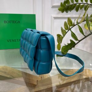 4-Bottega Veneta Padded Cassette Bag For Women 10.2in/26cm In Blue 591970VCQR13118  - 2799-784