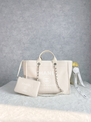 chanel small shopping bag silver hardware cream for women womens handbags shoulder bags 152in39cm as3257 2799 789