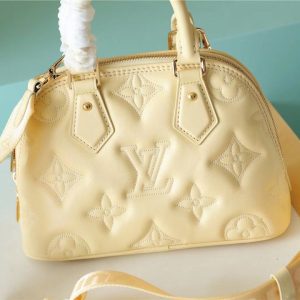 6 louis vuitton alma bb banana yellow for women womens handbags shoulder and crossbody bags 96in25cm lv m59821 2799 790