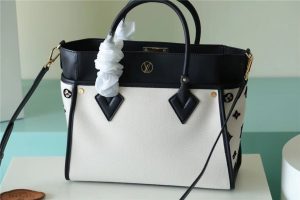 1-Louis Vuitton On My Side MM Bag Monogram Flower For Women 31cm/12.2 Inches Caramel Black LV M59842  - 2799-792