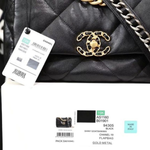 7 chanel 19 handbag 26cm black for women as1160 b04852 94305 2799 796