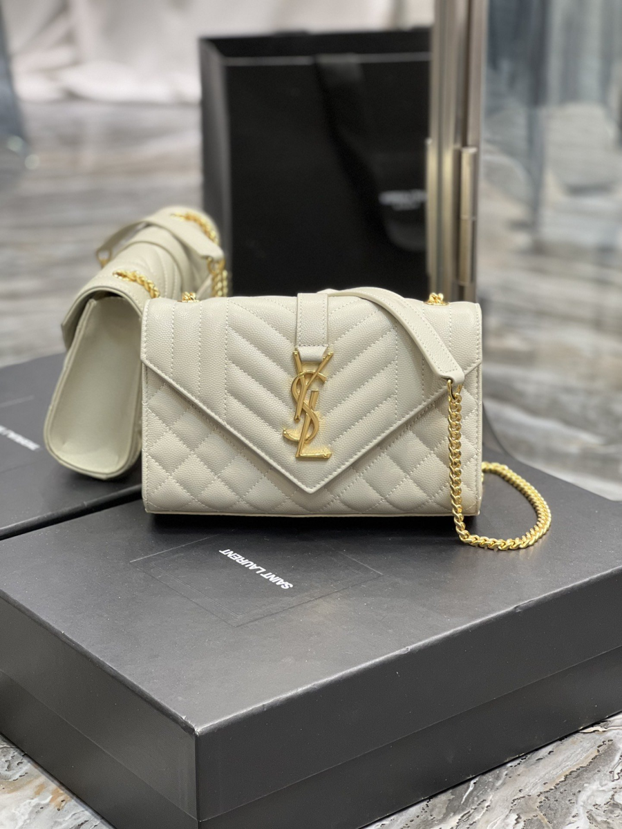 saint laurent small bag white in mix matelasse for women 82in21cm ysl 600195bow919207 2799 811