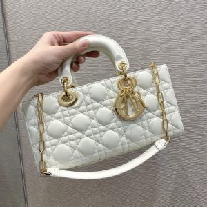 christian dior lady d joy bag white for women womens handbags 26cm cd 2799 847