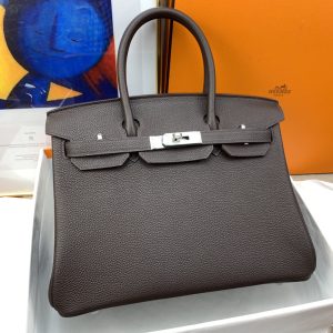 hermes birkin 30 togo dark grey bag silver hardware for women womens handbags 118in30cm 2799 860