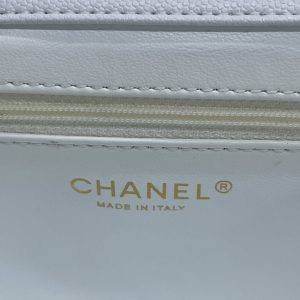 4 chanel mini flap bag top handle white for women 75in19cm 2799 898