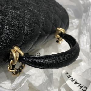 12 chanel mini flap bag with top handle black for women 78in20cm 2799 900