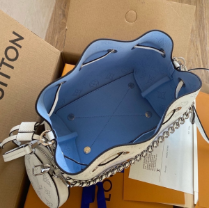 2-Louis Vuitton Bella Bucket Bag Light Blue For Women, Women’s Handbags, Shoulder And Crossbody Bags 7.5in/19cm LV M57856  - 2799-912