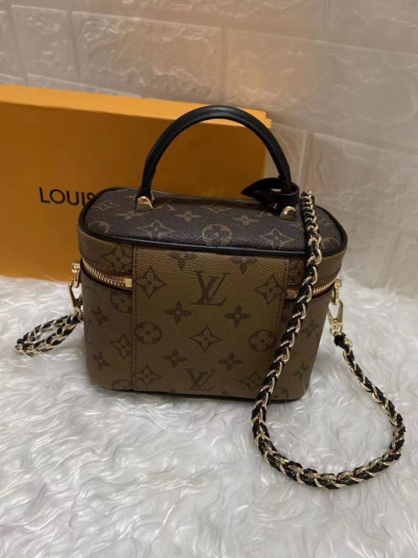 4 louis vuitton vanity pm monogram and monogram reverse canvas by nicolas ghesquiere for women womens handbags shoulder and crossbody bags 75in19cm lv m42264 2799 917